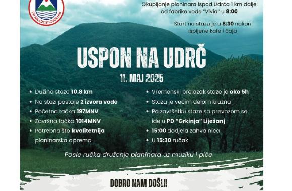 uspon na udrc